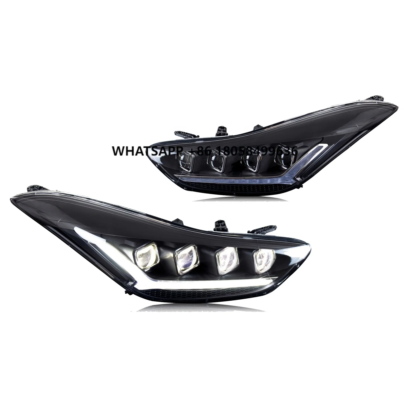 

Auto Part LED Lamp Headlights for yundai Elantra 2011-2016 Dynamic Turn Signal Assembly High Beam DRL