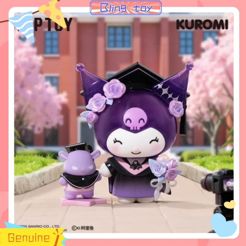 

New In Stock Kuromi Campus Diary Series Blind Box Cute Mini Desktop Ornaments Kuromi Collecting Figurines Girls Birthday Gifts