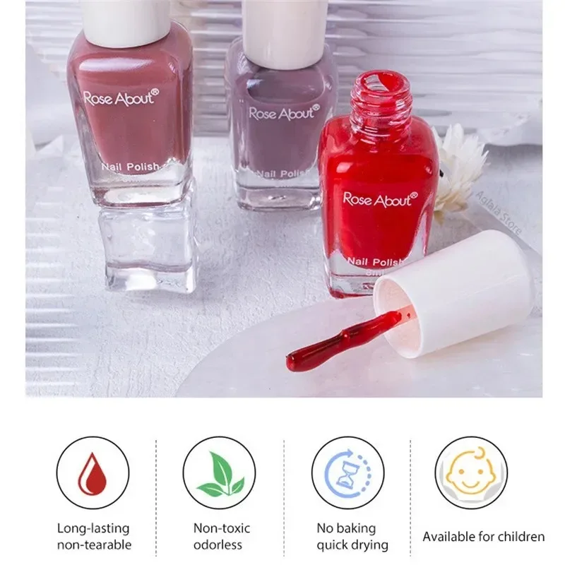 Nail Gel No Bake Water-based Nail Polish Glitter Sequins Long-lasting Tearable Healthy Tearable Quick-drying