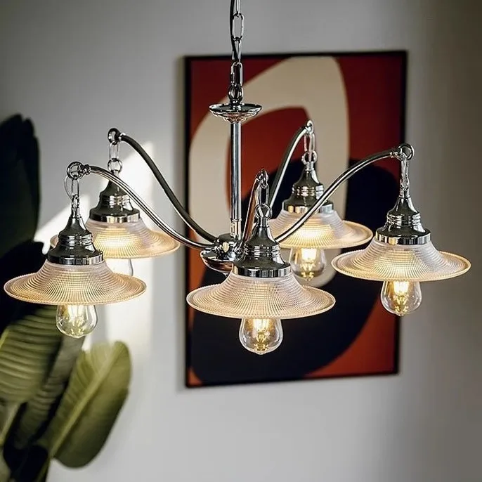 

Industrial wind flying saucer living room chandelier retro high-end atmosphere study bedroom room lamps