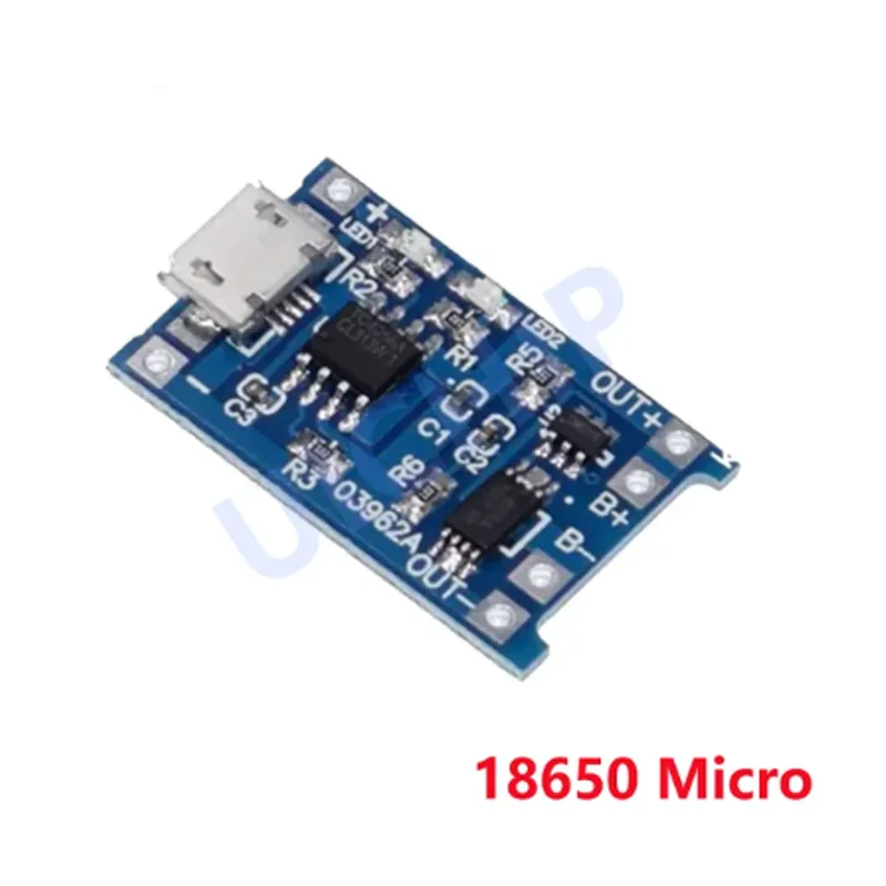 10pcs 5V 1A 18650 TP4056 Lithium แบตเตอรี่โมดูลชาร์จชาร์จด้วย Board ฟังก์ชั่น Dual 1A Li-Ion