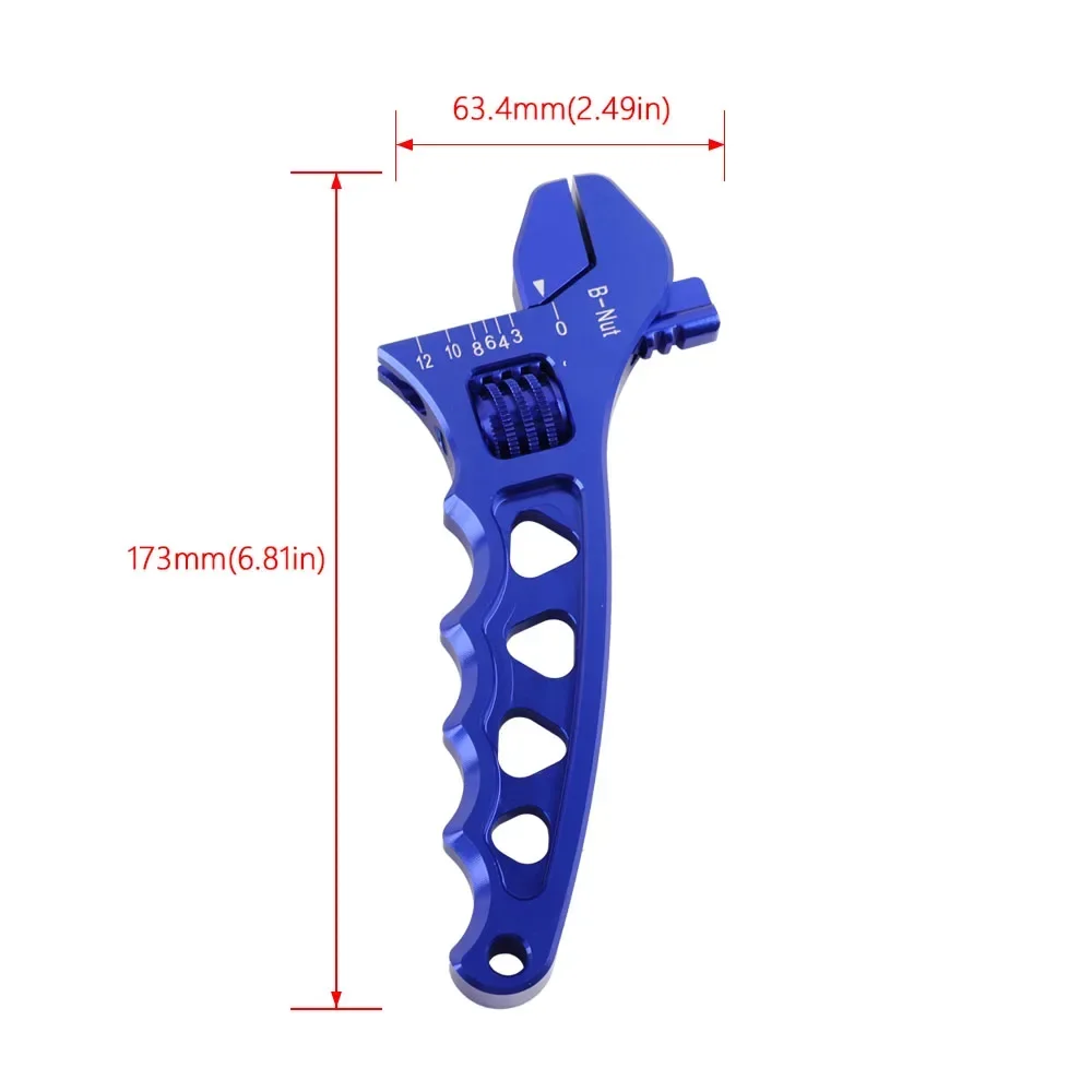 Adjustable Wrench AN 3 4 6 8 10 12 Aluminum WRENCH HOSE Fitting Tool Aluminum Spanner AN3-AN12 joint