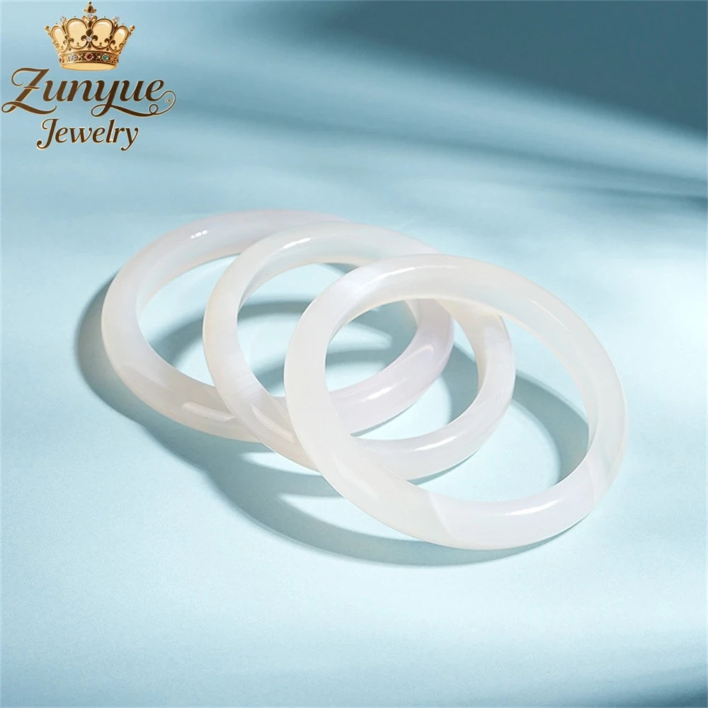 

Natural White Moonlight Agate Bracelet Luxury Quality Jewelry Fashion Jewelry Best Selling Gift Exquisite Charms Elegant Popular