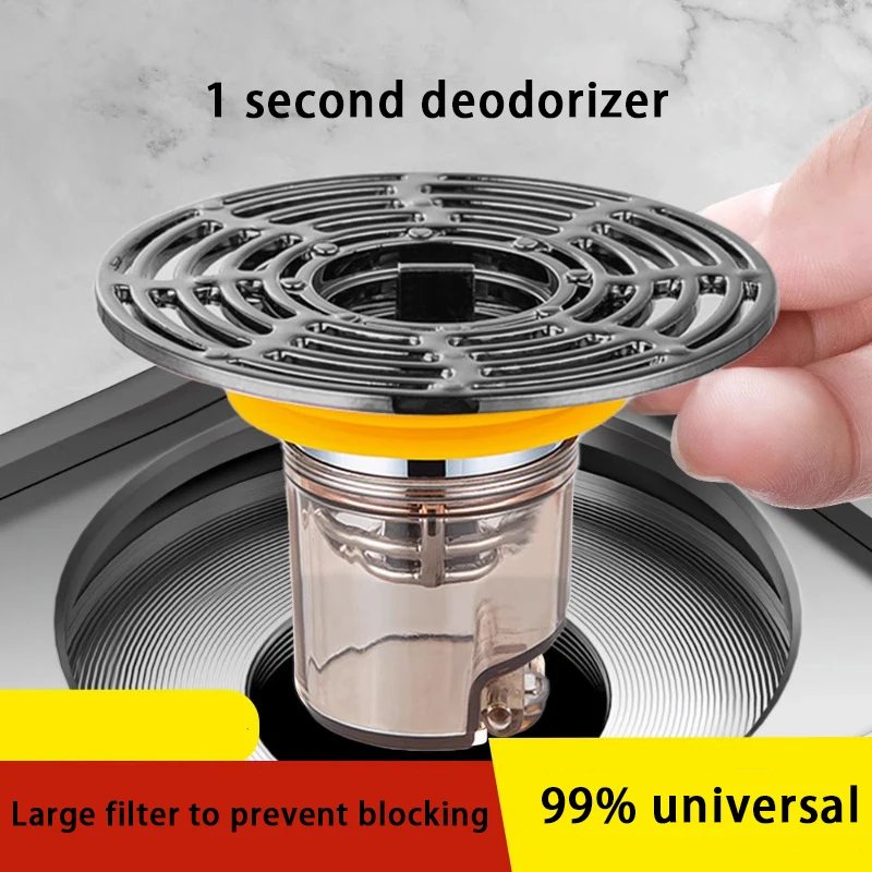 Magnetic Self-Closing Odor and Insect Proof Floor Drain Core Deodorant Anti-Odor No Smell Bathroom Toilet Sewer Shower Drain