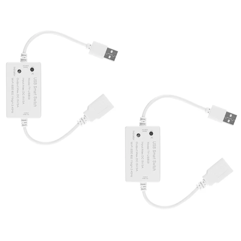 

A29F-2PCS Tuya Wifi USB Switch USB Smart Switch Controller Wifi Household Appliance Circuit Breaker Switch Controller Module
