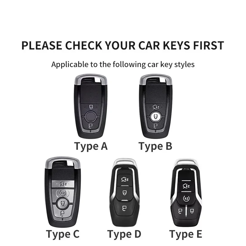 For Ford Focus Explorer Edge Mustang Fusion Mondeo Kuka Escape F250 F350 F450 F550 Galaxy Car Key Protector Shell Accessories