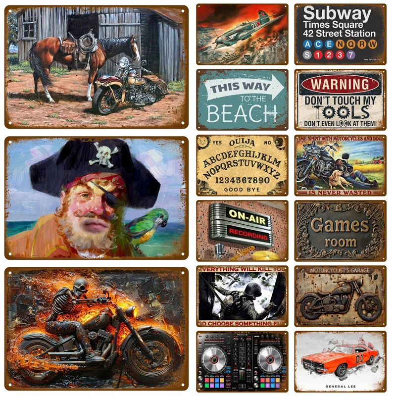 Vintage Zinn Zeichen Mancave Schild Bar Garage Platte Retro Platten Poster Metall Zeichen Wand Kunst Wandbild Zimmer Dekoration Dekor Bar – Detail 2