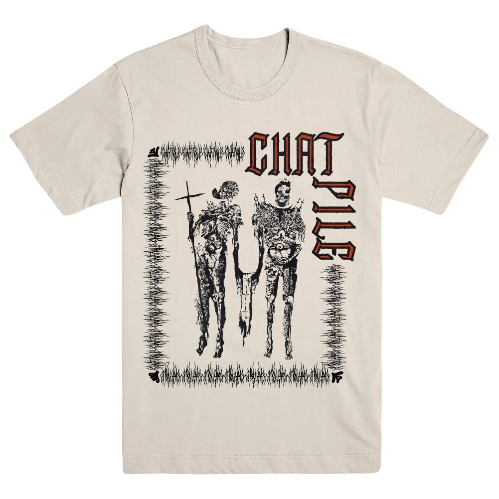 CHAT PILE Pencil Logo Band T-Shirt Baumwolle Grafik-T-Shirt Herren Damen Sommer Streetwear – Detail 3