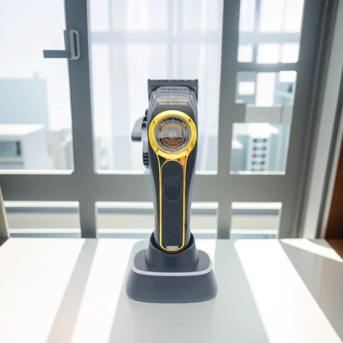 

Kemei Hair Clipper Professional Hair Clipper Maglev Motor Haircut Machine 9000 RPM Hair Clipper Electric Trimmer for Men KM-2373