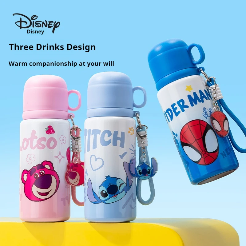 

Disney Children's Thermal Cup Unisex High Aesthetic Value Water Bottle Student Direct Drink Straw Cup