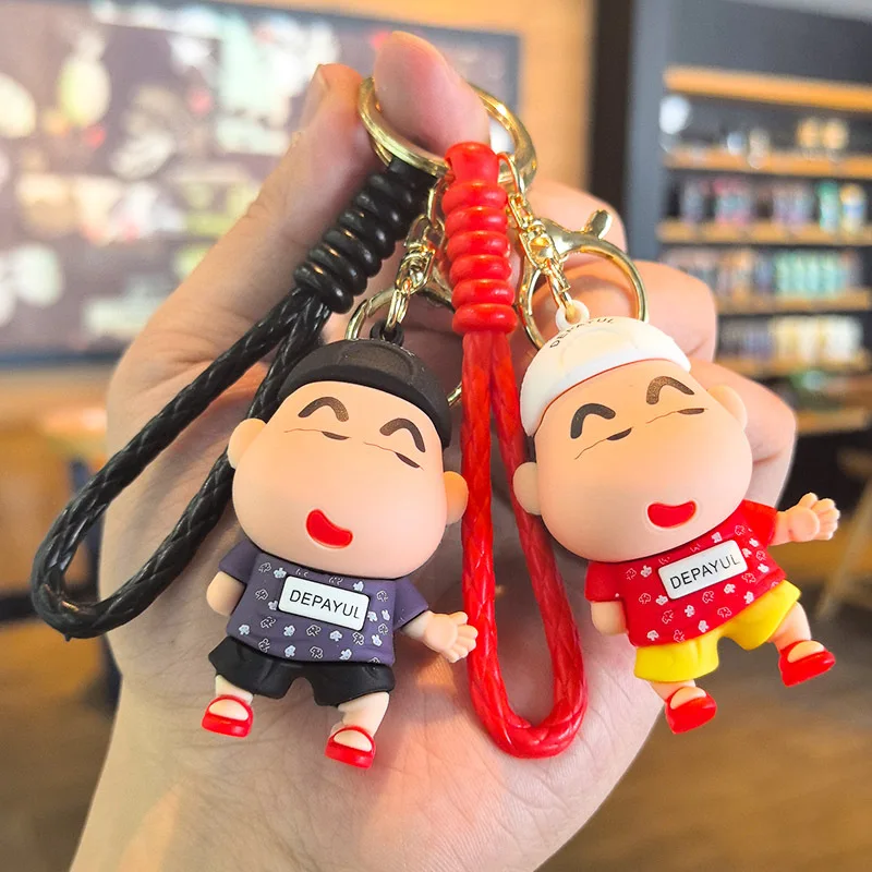 

Cute Crayon Shinchan Keychain Dress-up Doll for Christmas Gift Available in Claw Machines Cute Personalized Gifts Y2k Fashion