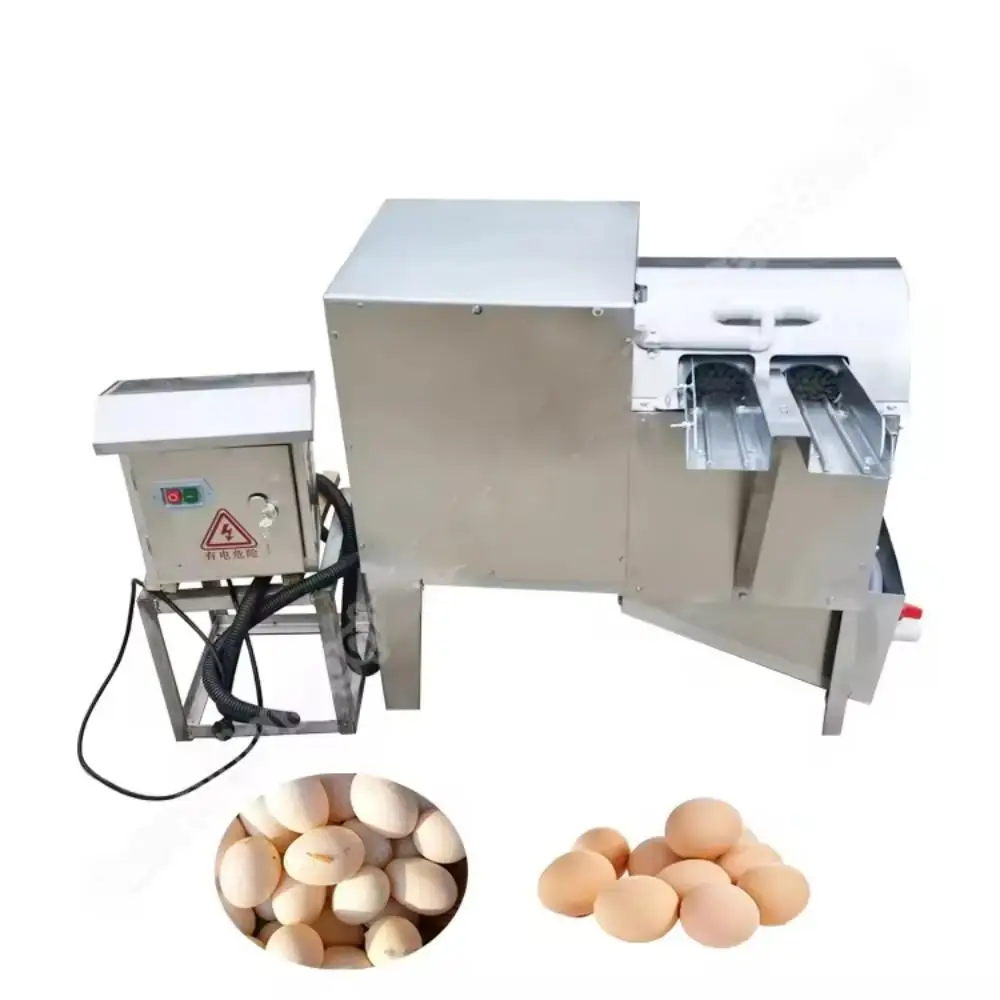 ماكينة غسل البيض مع فرشاة دوارة - ماكينة تصنيف وتغليف البيض، معدات تنظيف البيض الأوتوماتيكية التجارية