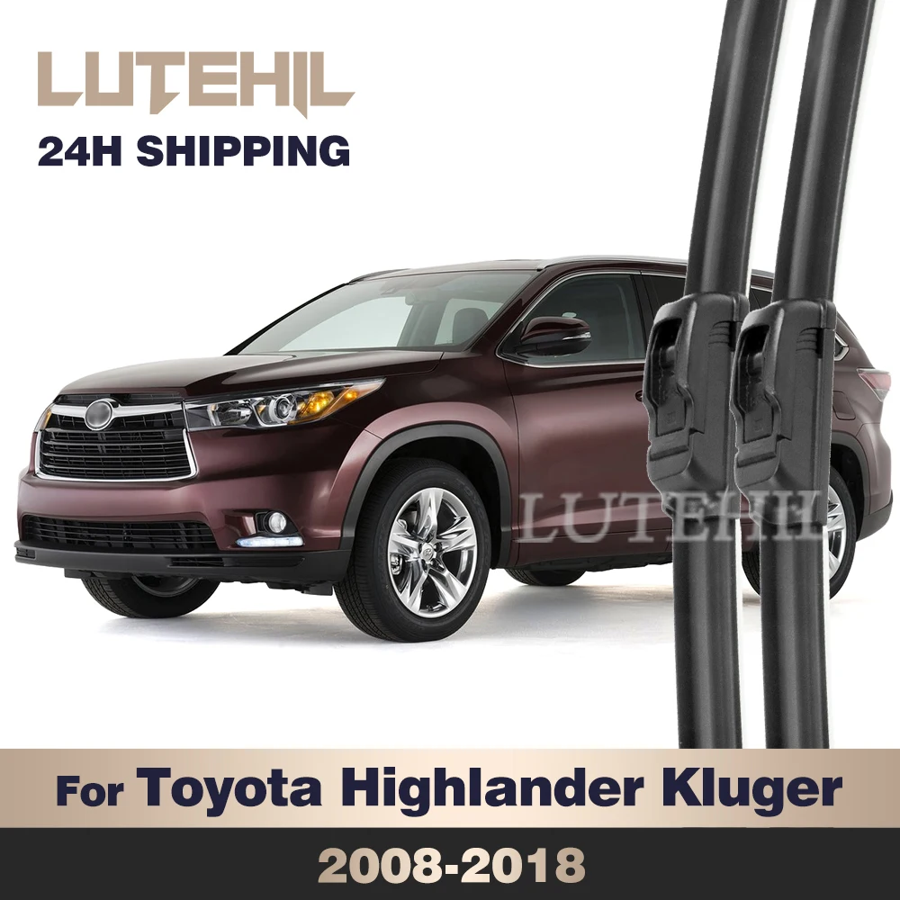 

For Toyota Highlander Kluger XU40 XU50 2008-2018 2009 2010 Wiper Front Wiper Blades Windshield Windscreen Window Brush 26"+20"