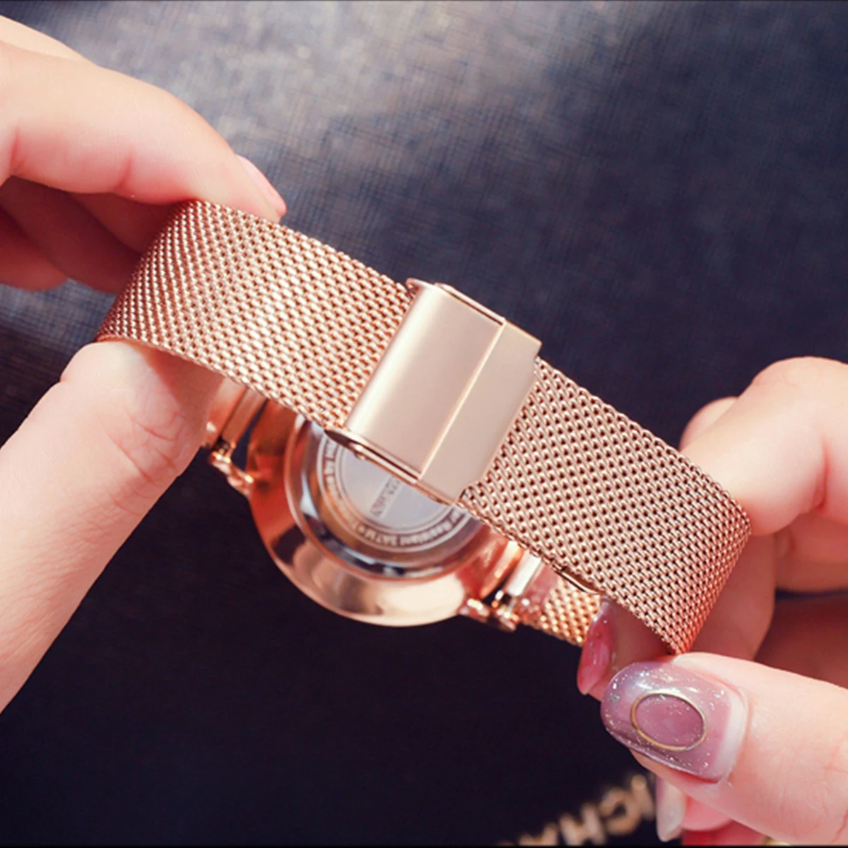Women's Watch Hannah Martin Brand Stainless Steel Mesh Strap 36mm Silver Minimalist Dial Japanese Quartz Movement 6.9mm Slim Clock 3Bar Life Waterproof Local Fast Shipping Women Watch view 6