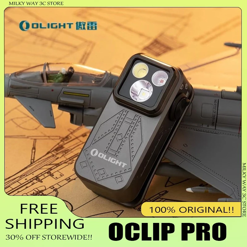 

Фонарь Olight Oclip Pro из ультралегкого алюминиевого сплава, 5,7 см, уличный магнитный налобный фонарь, портативный, с литиевой батареей, на клипсе