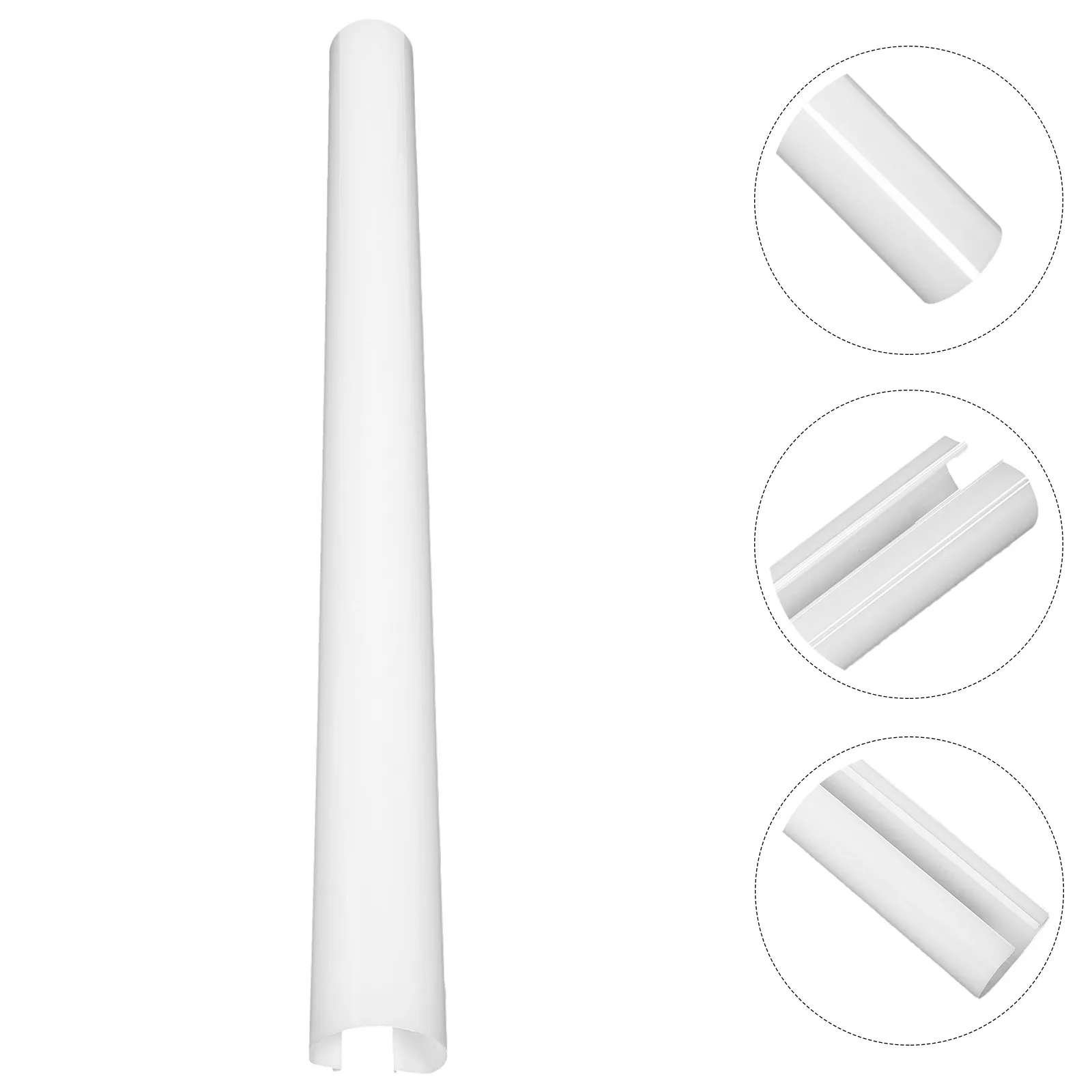 Explosionproof Hanging Lamp Shade Anti-Glare Pendant Light Diffuser Acrylic Tube Cover Ceiling Light Shade for Warehouse