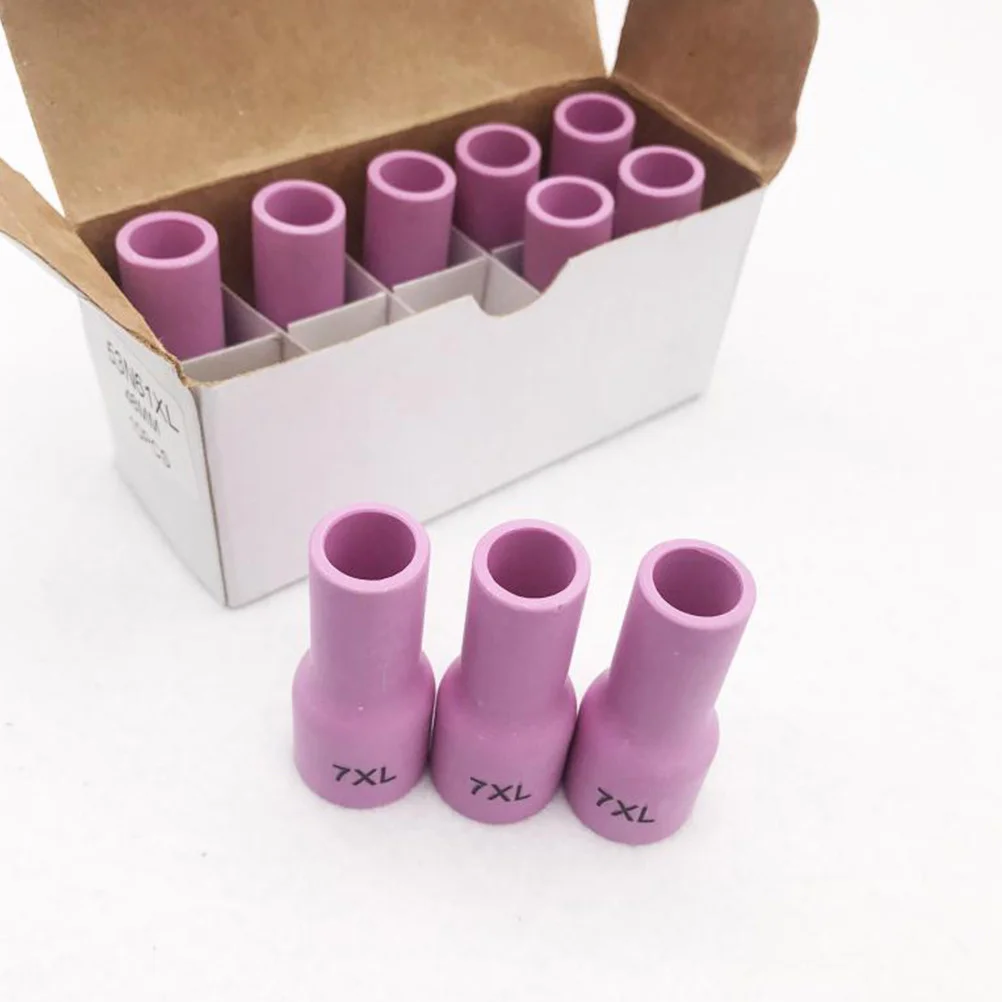 

10Pcs Ceramic Argon Arc Welding Nozzles Durable Easy Install for 45V 17cb20g 17gl Series Tig Welding Torch Nozzle