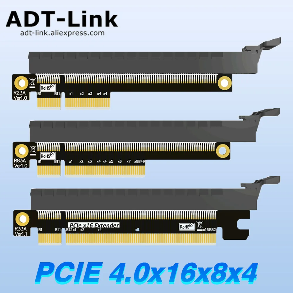 

PCI Express Riser Card X16 X8 X4 Extension Adapter Heightened Test Motherboard Slot Protection 4x 8x 16x Computer Upgrade Access