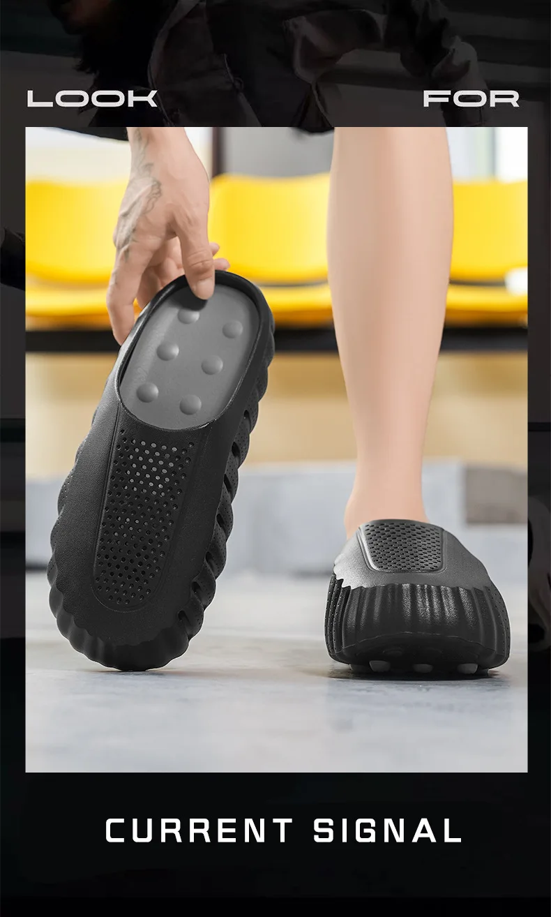 2026 Beliebte Baotou-Sandalen für Damen und Herren im Sommer, Dickbesohlte Massagepartikel, Sport-Lochschuhe, Outdoor-Strandsandalen – Detail 10