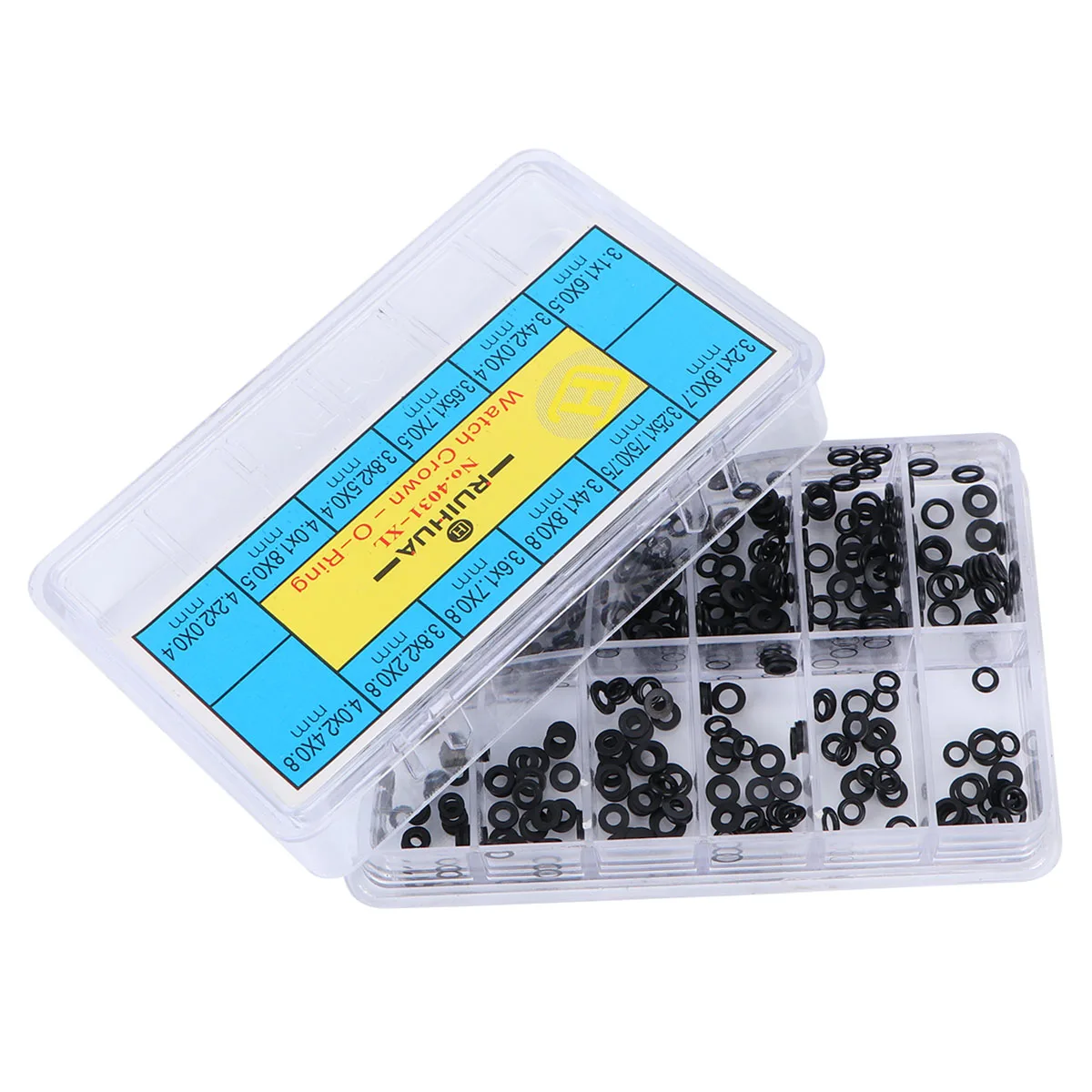 

500pcs Ring Watch Back Seal Gasket Set Watch Repair Black Waterproof Gaskets Durable Seal Watches Back Cover Accessories