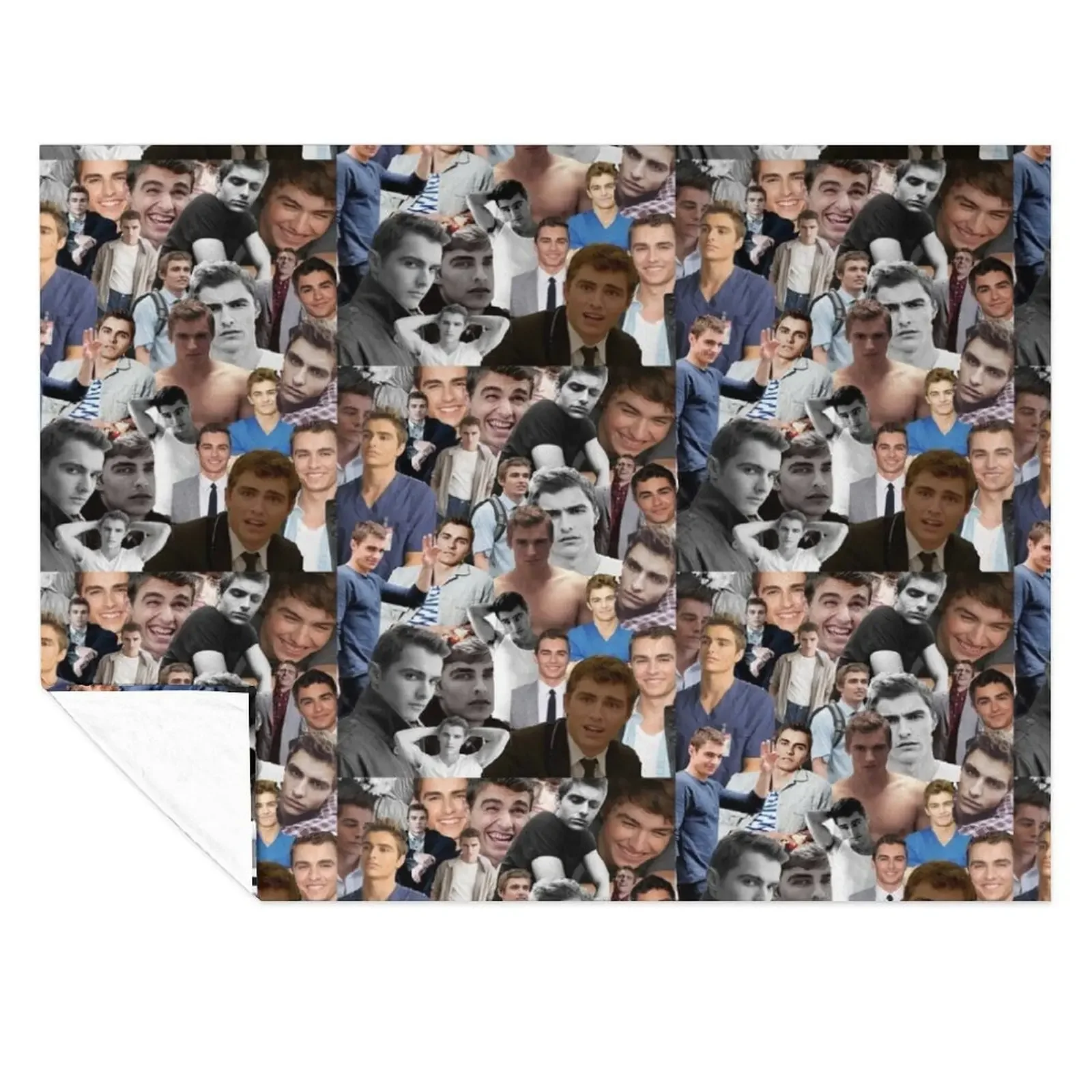 

Dave Franco Collage Throw Blanket Giant Sofa Flannel Fabric Decoratives Personalized Gift Blankets