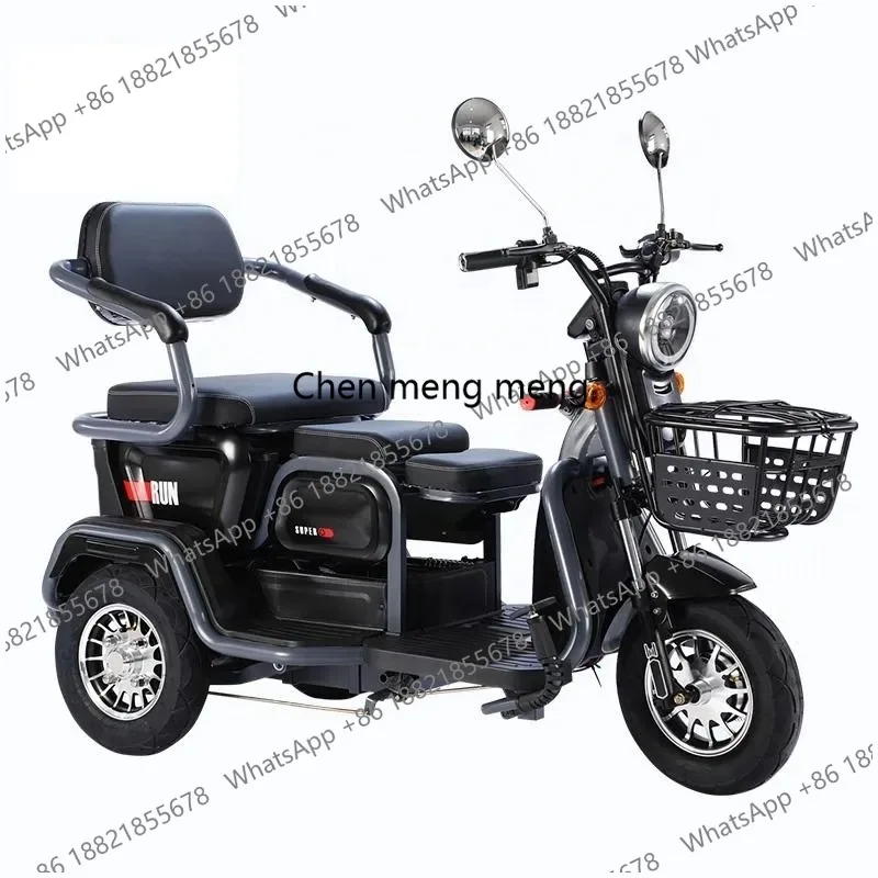 China High Quality Material Basket Left and Right Turn signal Adult Electric Tricycle Scooter
