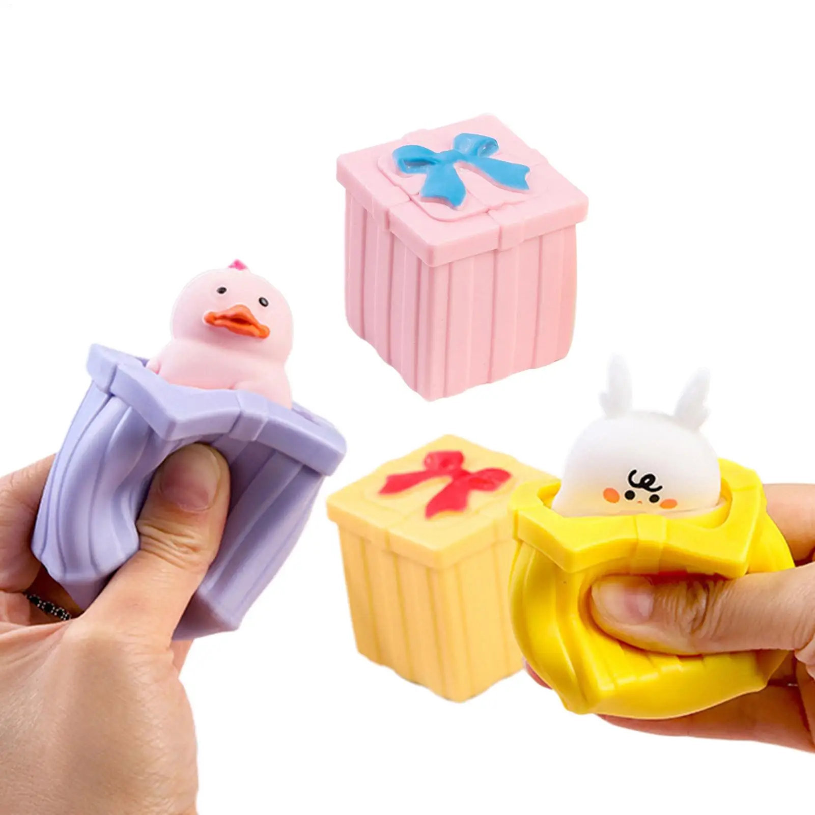 

Случайная сжимаемая игрушка в форме коробки, антистрессовая игрушка, мультяшные животные, игрушки для снятия стресса, забавные игрушки для детей и взрослых