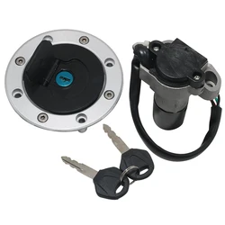 Motorcycle Fuel Gas Tank Cap Cover Lock Set For Suzuki GSX750 VX800 GSX600 GSF400 M/N/P RF400 RF600 RF900 GSF250 RF400 RGV125