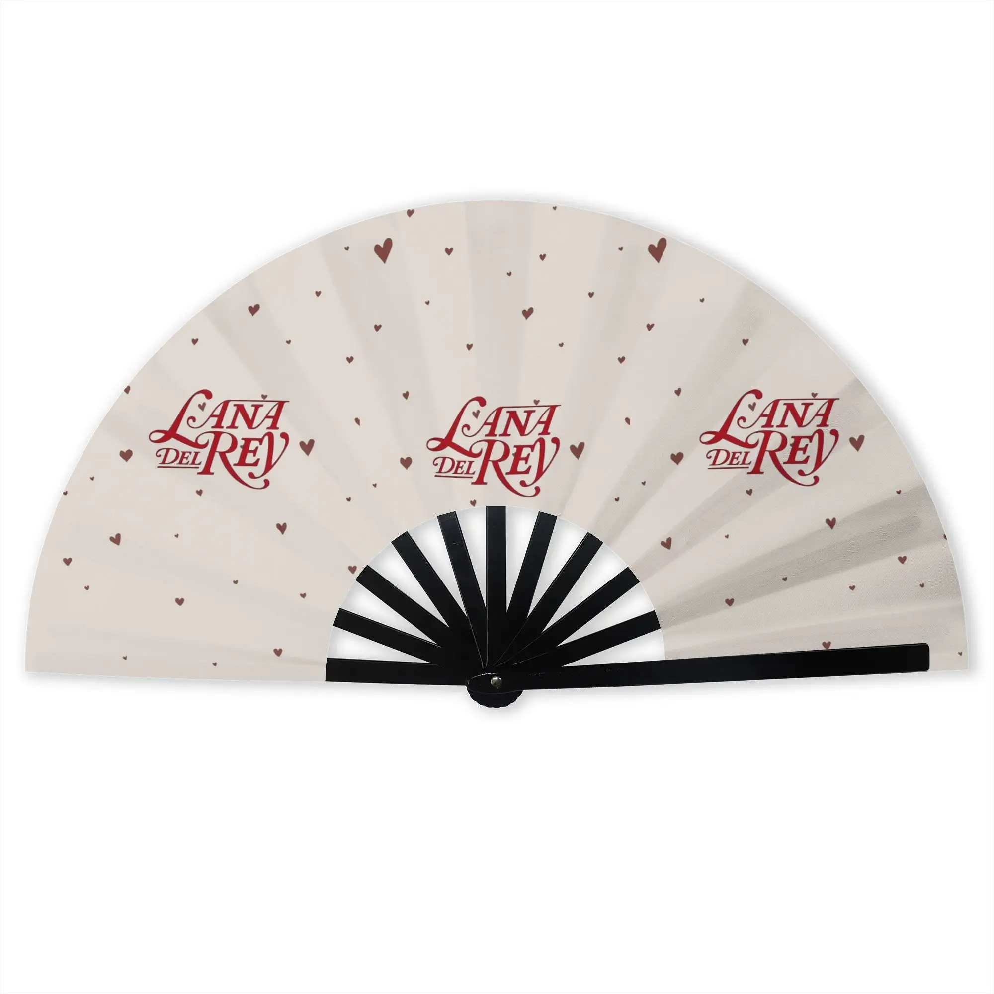 Custom Singer Lana Del Rey Promotional Gift Hand Fan Party Hip Pop Music Durable Folding Fans Unique Bulk Pack Fan