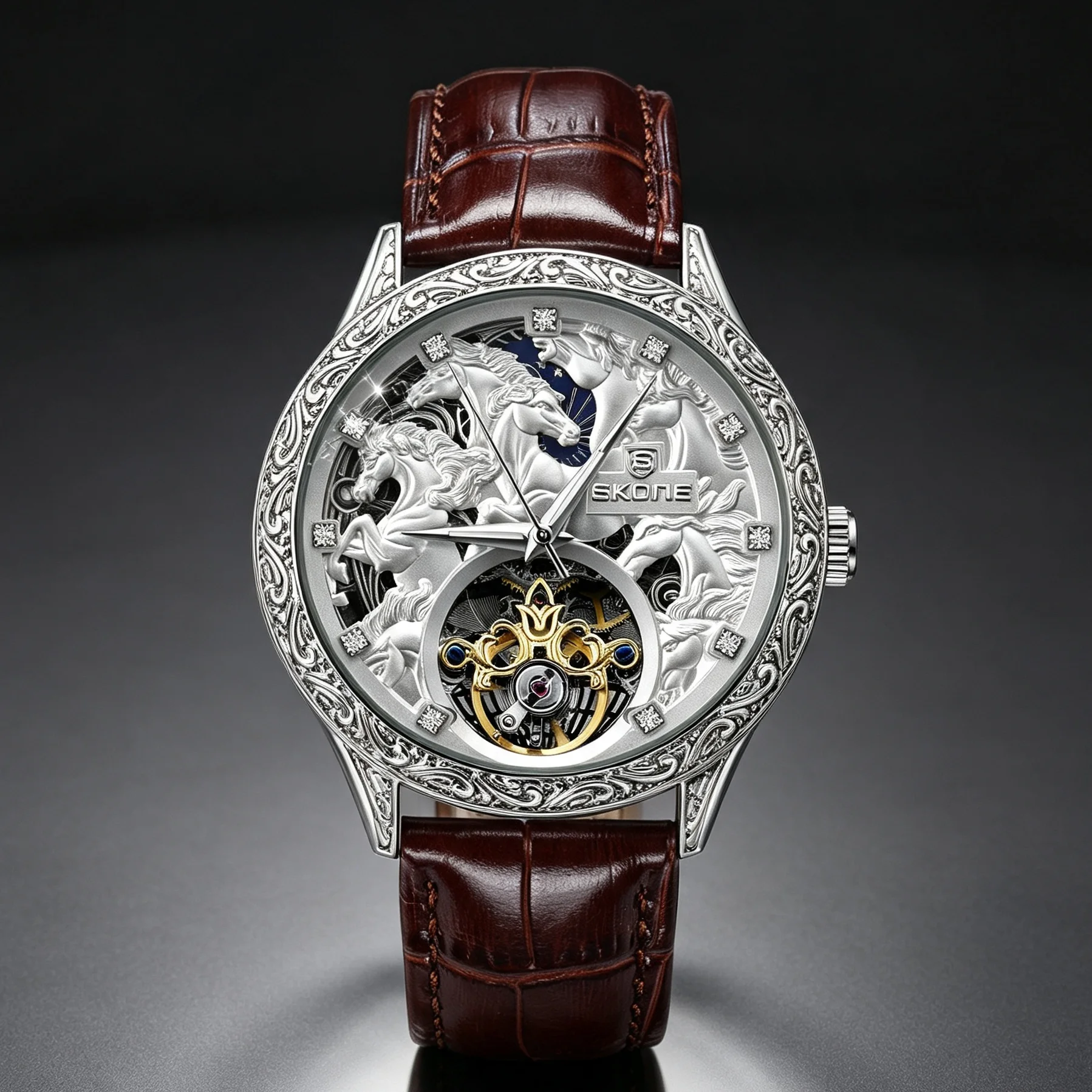 Men's Year of the Horse Mechan - Luxury Watch Engraving recension och pris