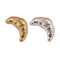 Stoff Schmuck Brosche Croissant Brosche Pin einzigartige Corsage Pins Legierung Material geeignet für Frauen Mädchen Kleidung und Taschen Drops hip