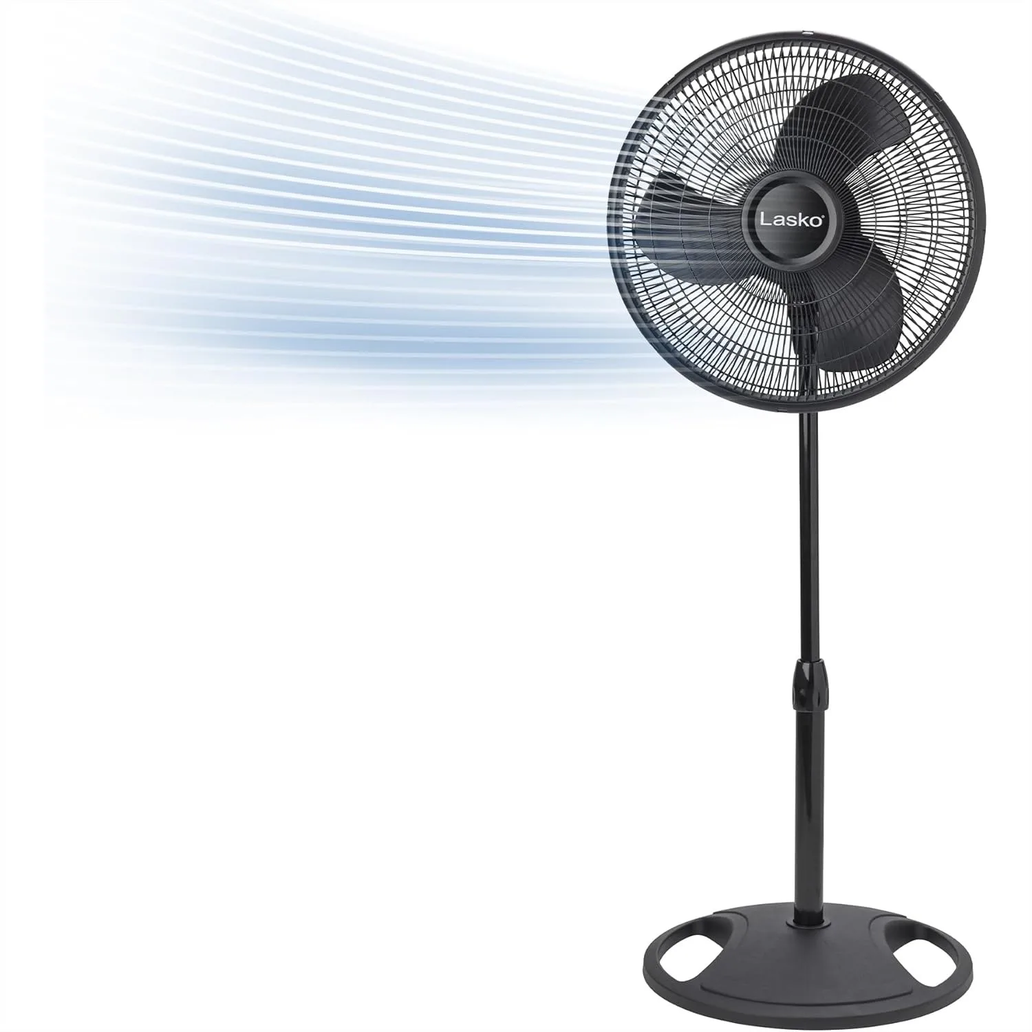 

16 Inch 3-Speed Quiet Oscillating Pedestal Fan for Bedroom, Kitchen, Home, and Office, Black