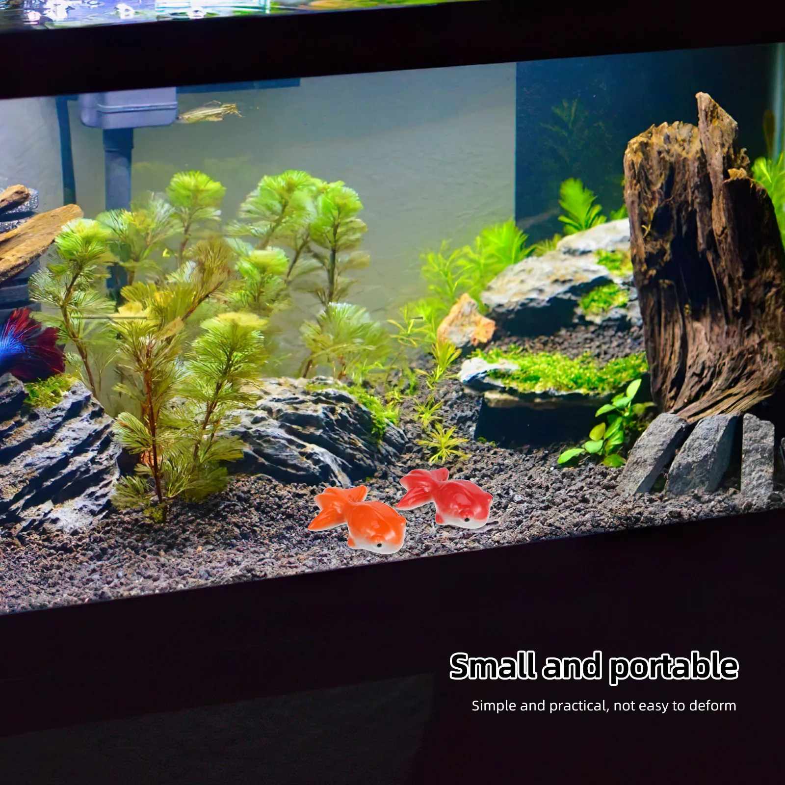 Ceramic Floating Koi Fish Red Orange Garden Pond Decor Outdoor Water Feature Aquarium Decoration Enchanting Lively Visual