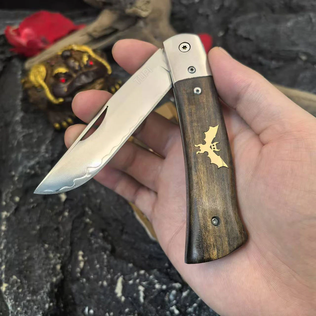 

Folding Pocket Knife,Stainless Steel Fruit & Vegetable Peeling Knife,Portable Multi functional Fruit Knife for Kitchen,Home Use