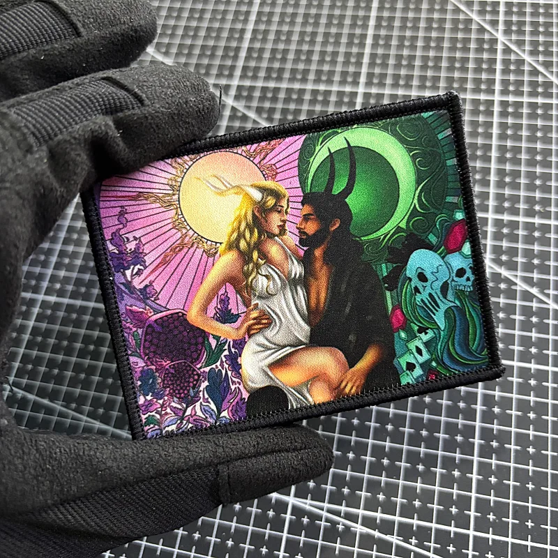 Parche táctico moral Ángeles y Demonios – Cielo e Infierno con velcro - imagen 3