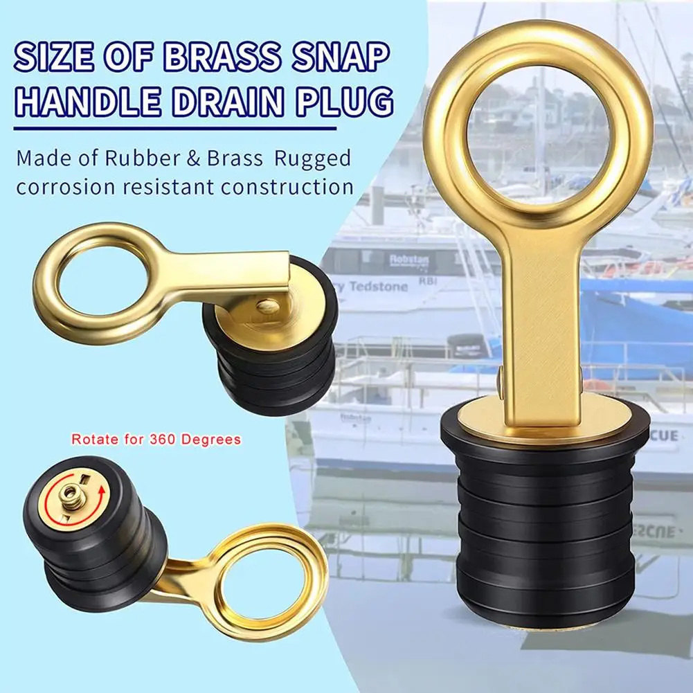 

Marine Drain Plug Corrosion-resistant Long Lasting Sealed Stainless Steel Yachts Kayak Boat Accessories