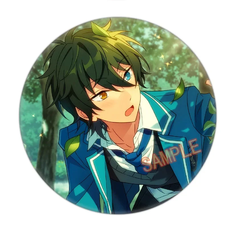 Broche Ensemble Stars Icons, Emblemas Pinos De Ferro, Valkyrie Mika Idol, Rodadas, 58mm, 1Pc