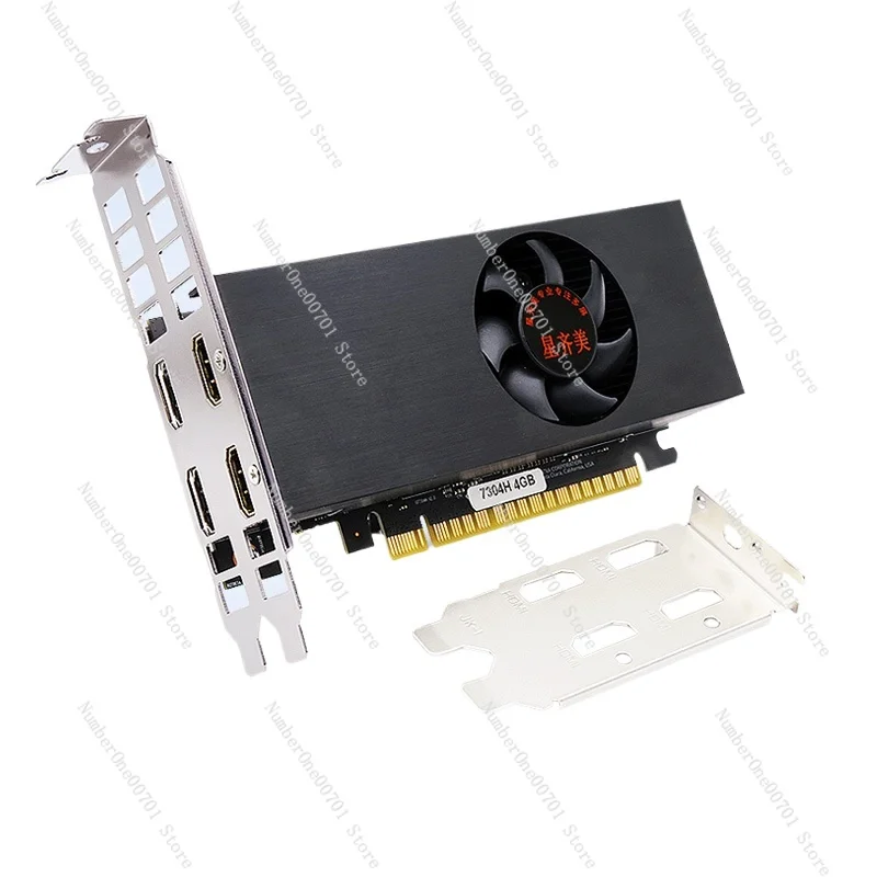 

Многоэкранная видеокарта GT730, настольная видеокарта «один-четыре экрана», 4K4hdmi, проекционная видеокарта половинной высоты сращивания