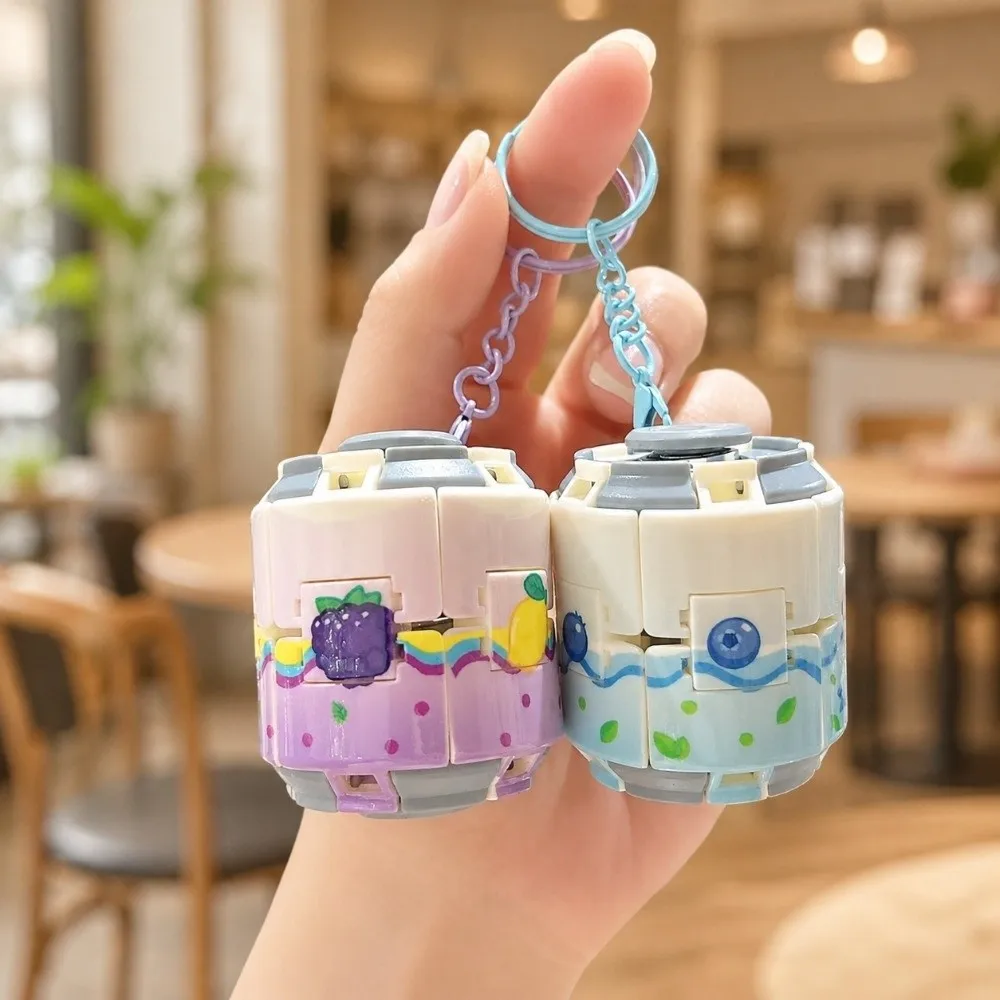 Kreativer Gyroball Soda-Dosen-Fidget-Anhänger, Taschen-Charm, dosenförmiger rotierender Schlüsselanhänger, lustiger Fingerspinner, Druck- und Drehspielzeug fürs Büro – Detail 8