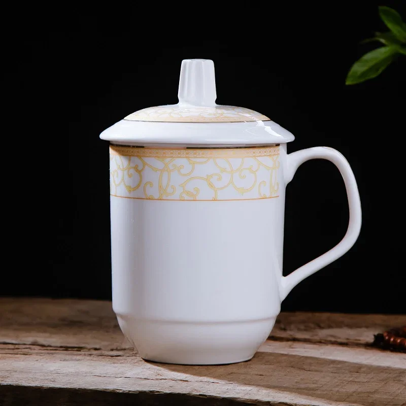 Chinese style Ceramic Cup tea mugs,Personality Retro Milk Juice Lemon Mug Coffee Tea Cup Home Office Drinkware Unique Gift