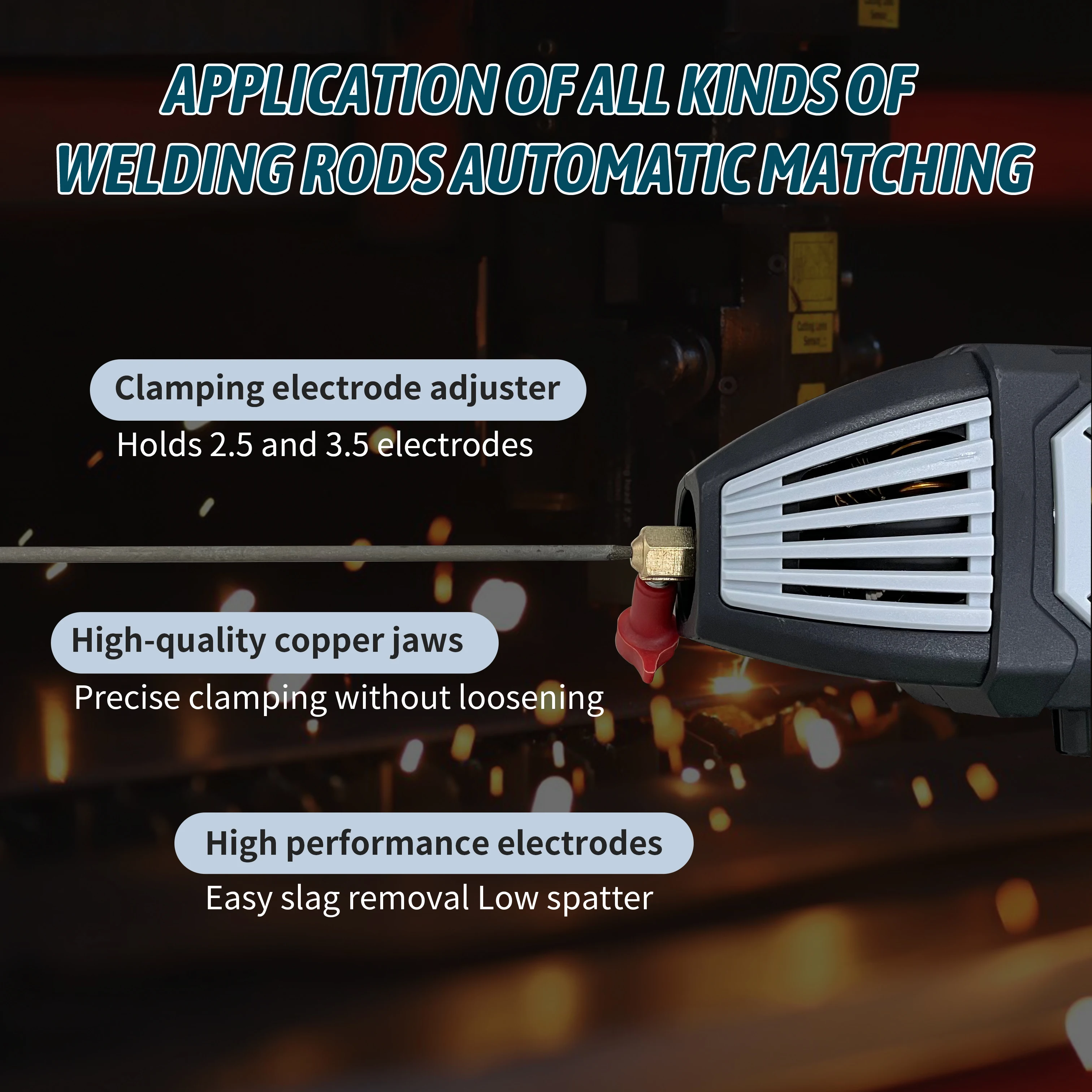 Handheld Welder, Portable Arc Welding Torch, Portable Arc Welding Torch for 1/16“-1/8” Welding Rods, Welding Tool Kits