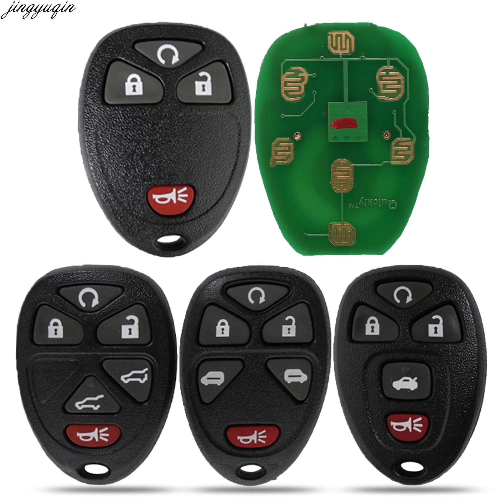 

Jingyuqin Remote Car Key 315MHZ OUC60270/OUC60221 For Chevrolet Tahoe Traverse Buick GMC Yukon 2007-2014 3/4/5/6Buttons 15913427