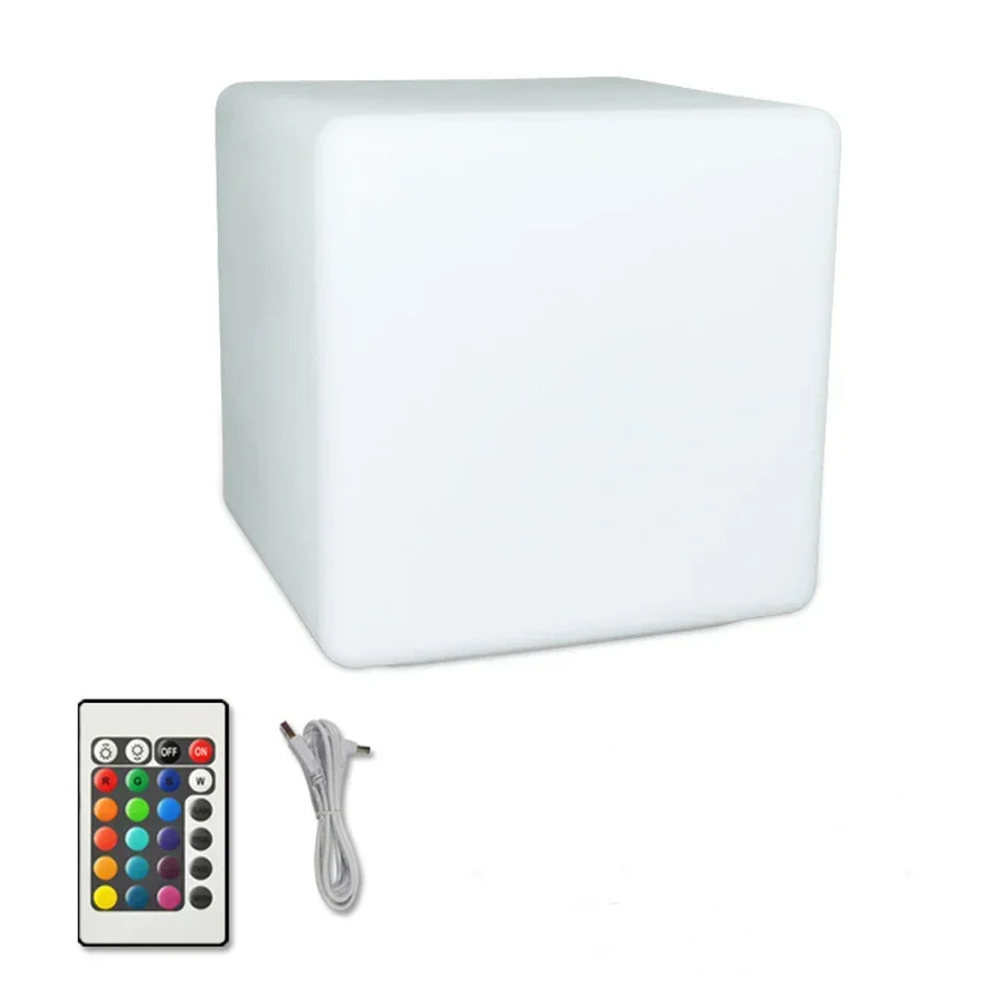 Imagem -06 - Lâmpada de Mesa Cubo Luminoso Led Usb Recarregável Rgb 16 Cores Luz Noturna Quadrada Ktv Atmosfera de Festa Decoração de Casa Bar 20 cm 10cm