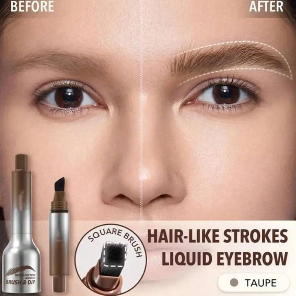 ดินสอเขียนคิ้วกันน้ําผมเหมือนจังหวะ Quick Drying Eyebrow Tint การใช้งานมัลติฟังก์ชั่น Long Lasting Angled Eye Brow Brush