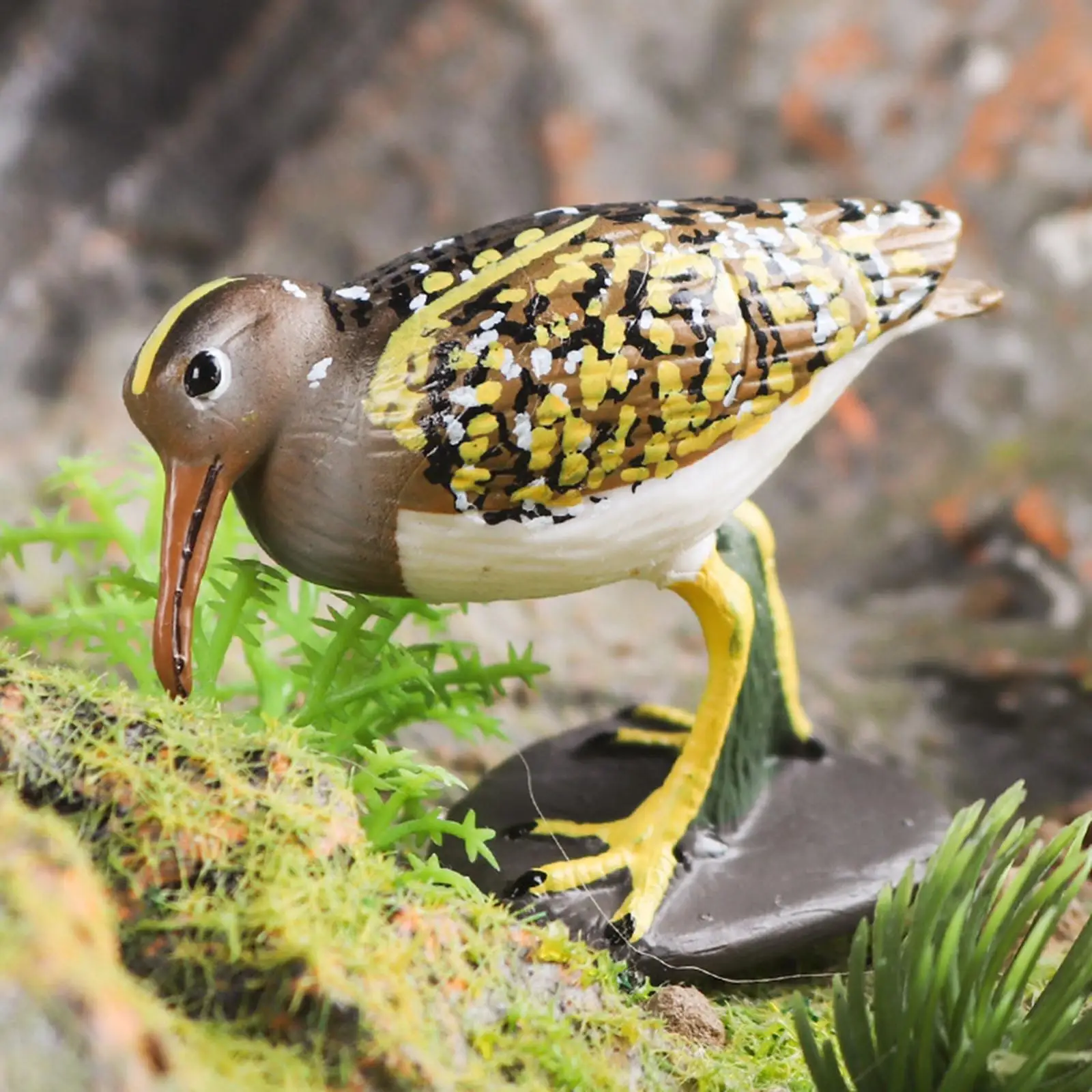 Bird Figurine Ornament Educational Learning Toys Lovely Sculpture for Garden