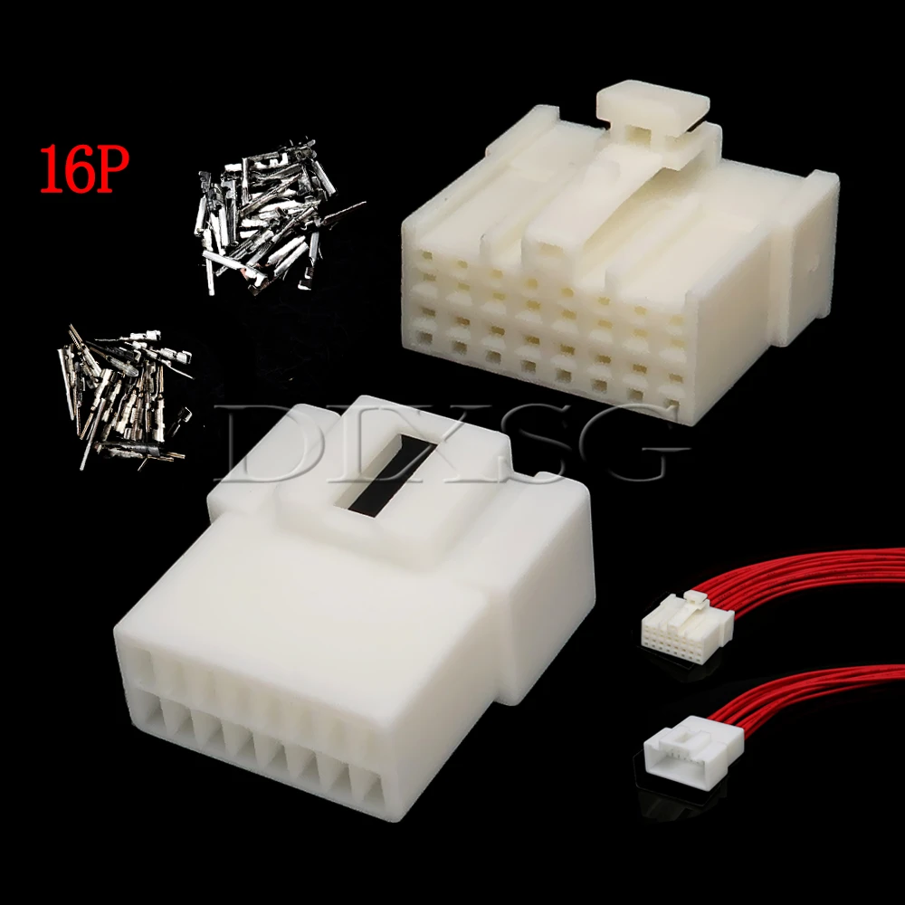 1 Set 16 Pin 7123-7169 7222-1368 MG610360 Automobile Power Amplifier Wire Harness Socket For Mazda MG 610360 Auto Accessories