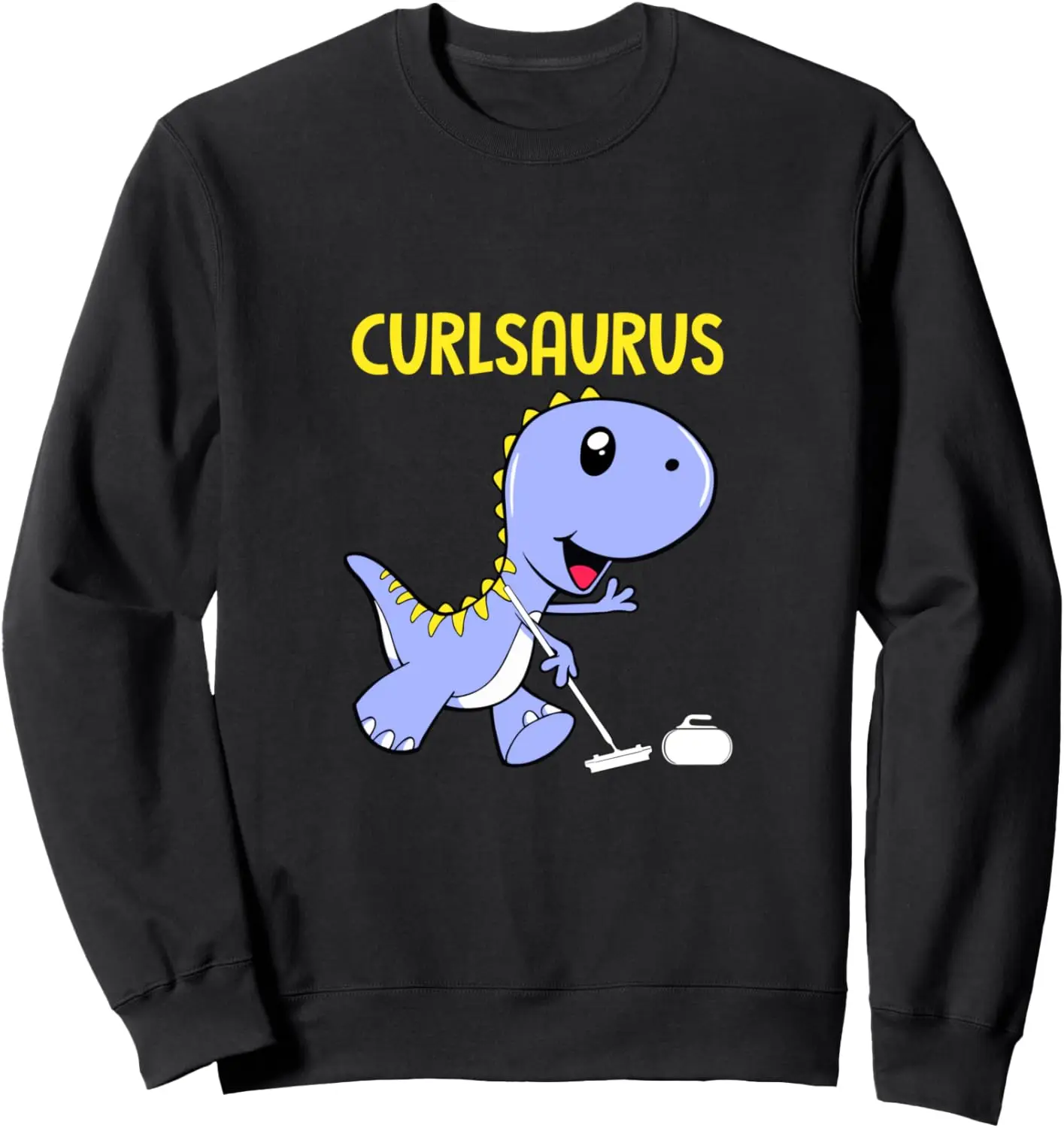 Curlsaurus kostum olahraga keriting kekasih dinosaurus Sweatshirt