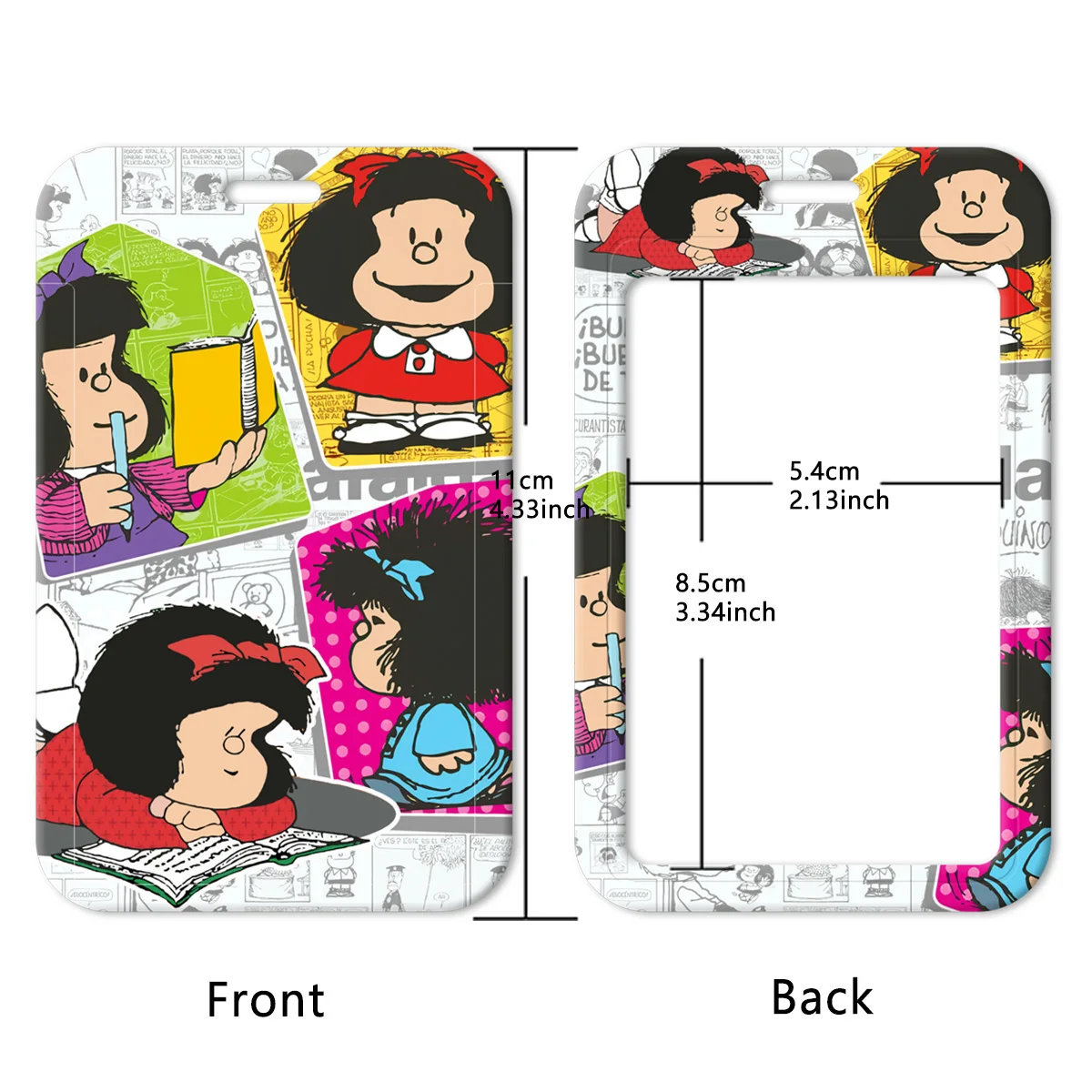 Cartoon-Mädchen-Ausweishalter, niedliche Lanyards für Schlüssel, Umhängeband für Kartenabzeichen, Fitnessstudio, Schlüsselanhänger, Schlüsselanhänger, Zubehör, Geschenke – Detail 2