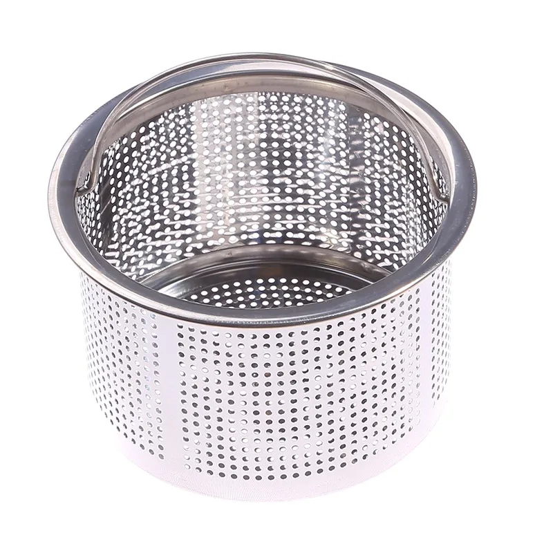 Stainless Steel Stopper Shower Drain Hole Filter With Handle Metal Sink Strainer Floor Drain For Kitchen height 2/4/4.7cm