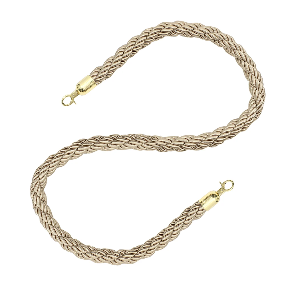 

Jute Guardrail Lanyard Rope Crowd Control Stanchion Twisted Durable Safety Fence Isolation Hooks Versatile Decorative